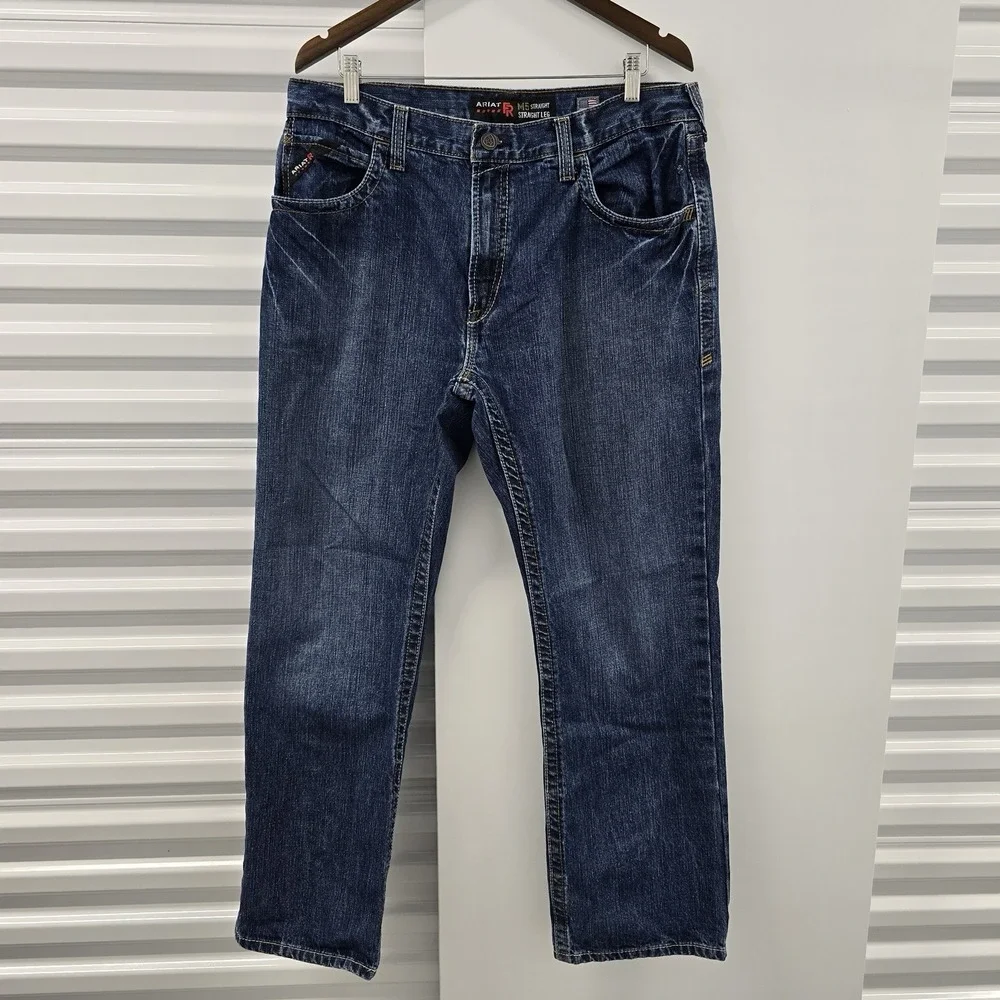 Ariat FR M5 Straight Leg Jeans Mens 36x30 CAT 2 Flame Resistant USA Fabric